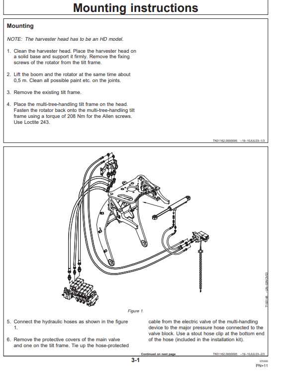 JOHN DEERE 758 HD MULTI-TREE-HANDLING DEVICE OPERATOR MANUAL OMF069890