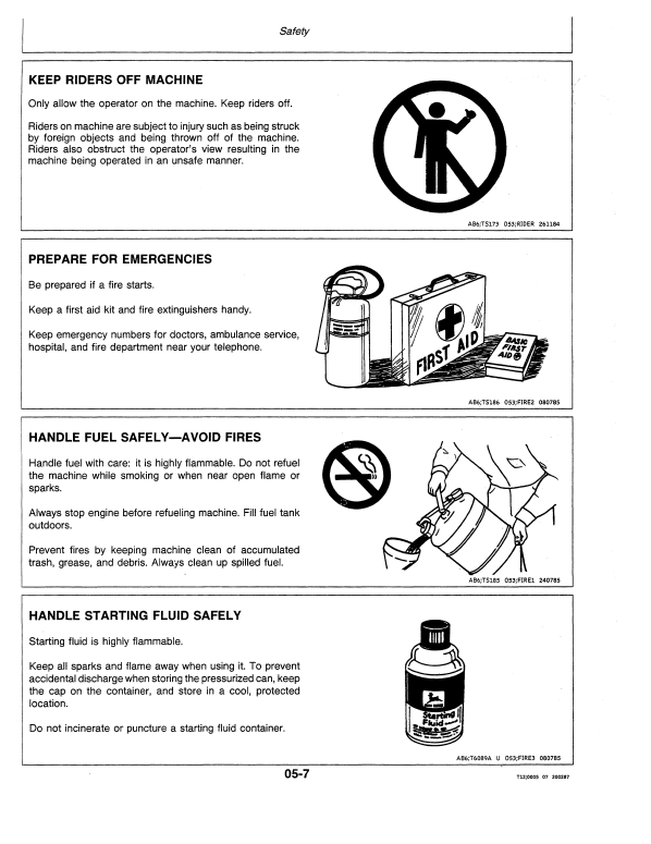 JOHN DEERE 595 EXCAVATOR OPERATOR MANUAL OMT114466