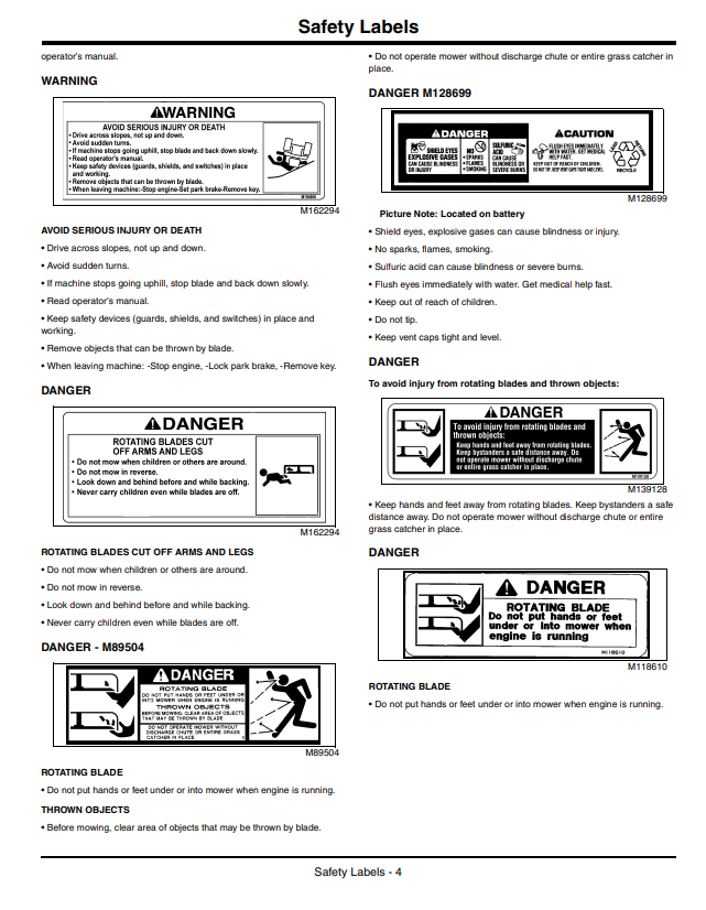JOHN DEERE Z225, Z245, Z425, Z445, Z465, Z645, Z655 EZTRAK OPERATOR MANUAL OMM163777