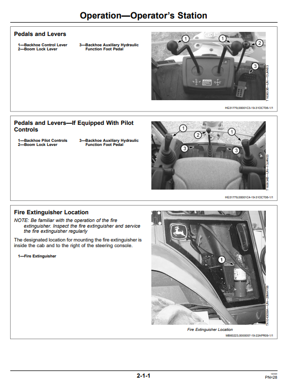 JOHN DEERE 310J AND 310SJ BACKHOE LOADER OPERATOR MANUAL OMT210365