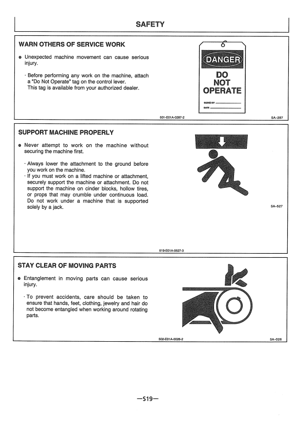 HITACHI EX300-5, EX350LC-5, EX350H-5, EX350LCH-5, EX370HD-5 EXCAVATOR OPERATOR MANUAL EM1H111