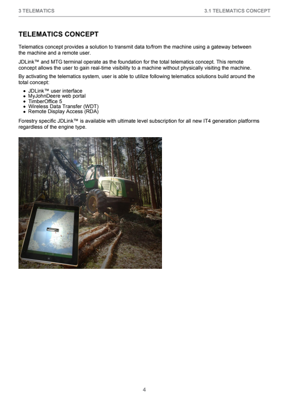 JOHN DEERE 1010B FORWARDER OPERATOR MANUAL F677242