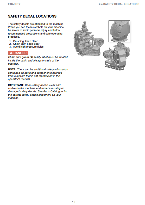 JOHN DEERE H415 HARVESTER HEAD OPERATOR INSTRUCTION MANUAL F679011