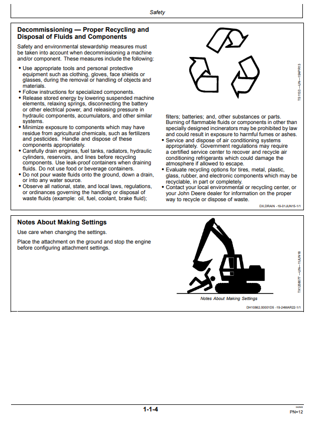 JOHN DEERE, HITACHI ZAXIS 210LC-6N, 350LC-6N EXCAVATOR GRADE GUIDANCE AND SOLUTION LINKAGE OPERATOR MANUAL OMT443753X019