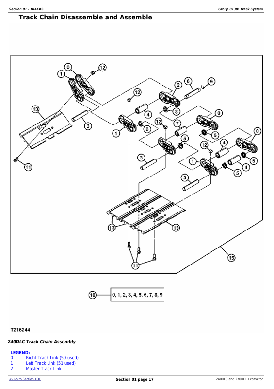 JOHN DEERE 240DLC AND 270DLC EXCAVATOR REPAIR TECHNICAL MANUAL TM2323