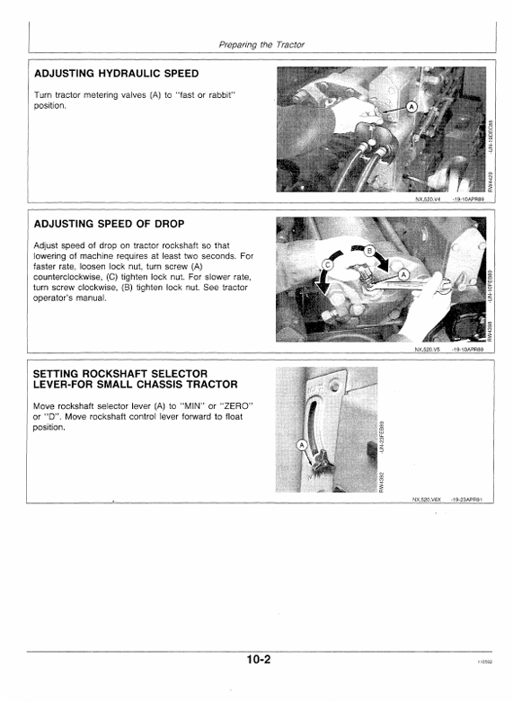 JOHN DEERE 520 INTEGRAL SOYBEAN, GRAIN DRILL OPERATOR MANUAL OMN200300