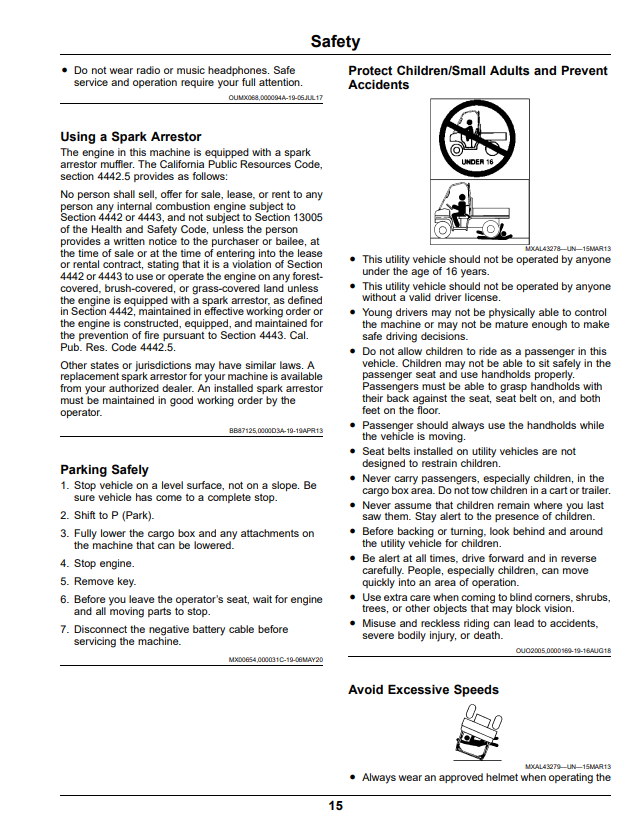 JOHN DEERE XUV835E, XUV835M, XUV835R GATOR™ UTILITY VEHICLES OPERATOR MANUAL OMUC26712
