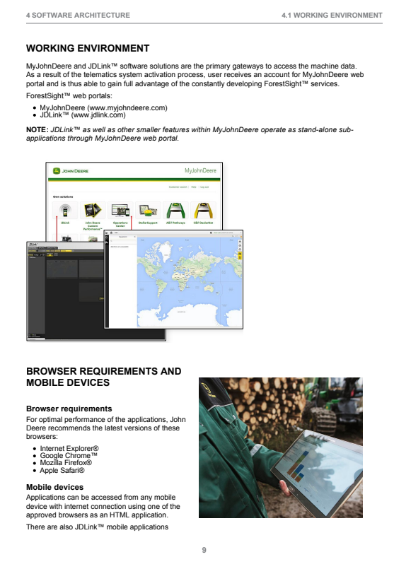 JOHN DEERE 1010B FORWARDER OPERATOR MANUAL F677242