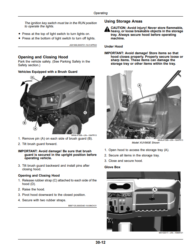 JOHN DEERE XUV590M AND XUV590M S4 GATOR™ UTILITY VEHICLES OPERATOR MANUAL OMUC39384