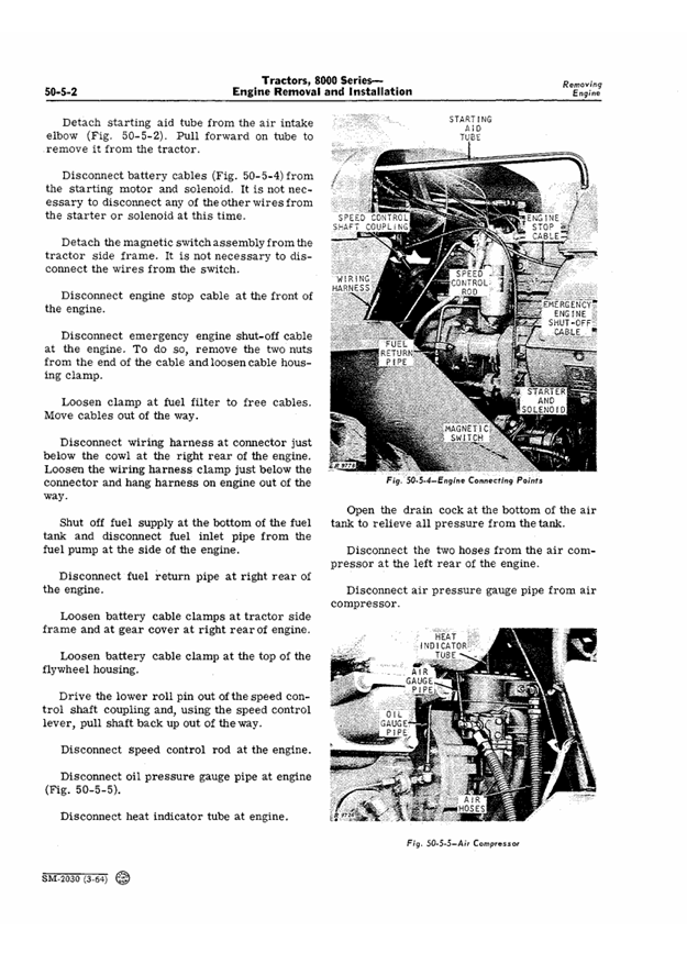 JOHN DEERE 8000 SERIES TRACTOR SERVICE MANUAL SM2030