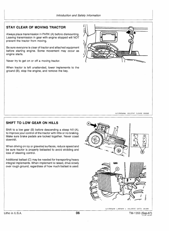 JOHN DEERE 4050, 4250, 4450 TRACTOR TECHNICAL MANUAL TM1353