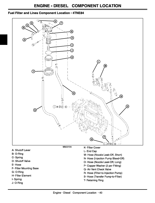 JOHN DEERE 110 BACKHOE LOADER TRACTOR TECHNICAL MANUAL TM1987