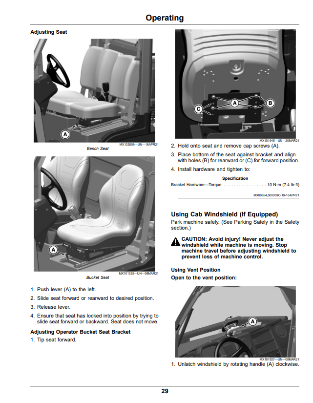 JOHN DEERE XUV835E, XUV835M, XUV835R GATOR™ UTILITY VEHICLES OPERATOR MANUAL OMUC26712