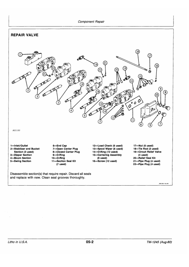 JOHN DEERE 1550 AND 1650 BACKHOE TECHNICAL MANUAL TM1245