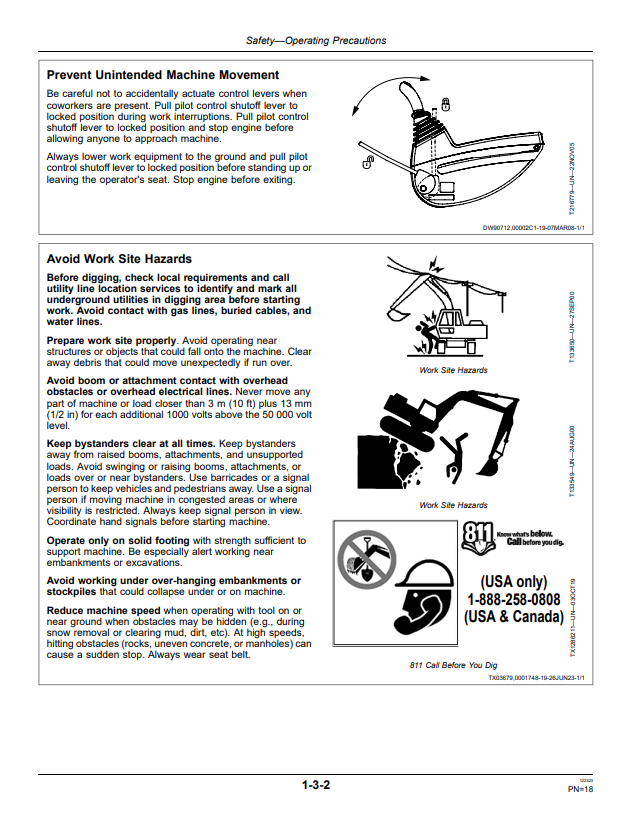 JOHN DEERE 75D EXCAVATOR OPERATOR MANUAL OMT239667
