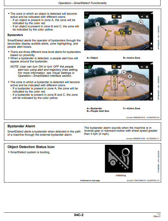 JOHN DEERE 444 P, 524 P, 544 P, 624 P, 644 P, 724 P SMARTDETECT™ FOR WHEEL LOADER OPERATOR MANUAL OMPFP23745