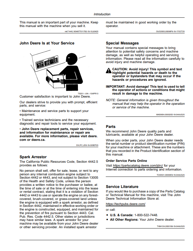 JOHN DEERE RESIDENTIAL ZERO TURN Z515E, Z530M, Z530R, Z565R ZTRAK Z500 SERIES OPERATOR MANUAL OMUC47174