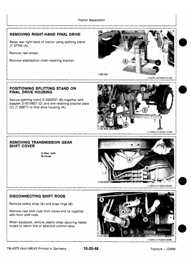 JOHN DEERE 2140 TRACTOR TECHNICAL MANUAL TM4373