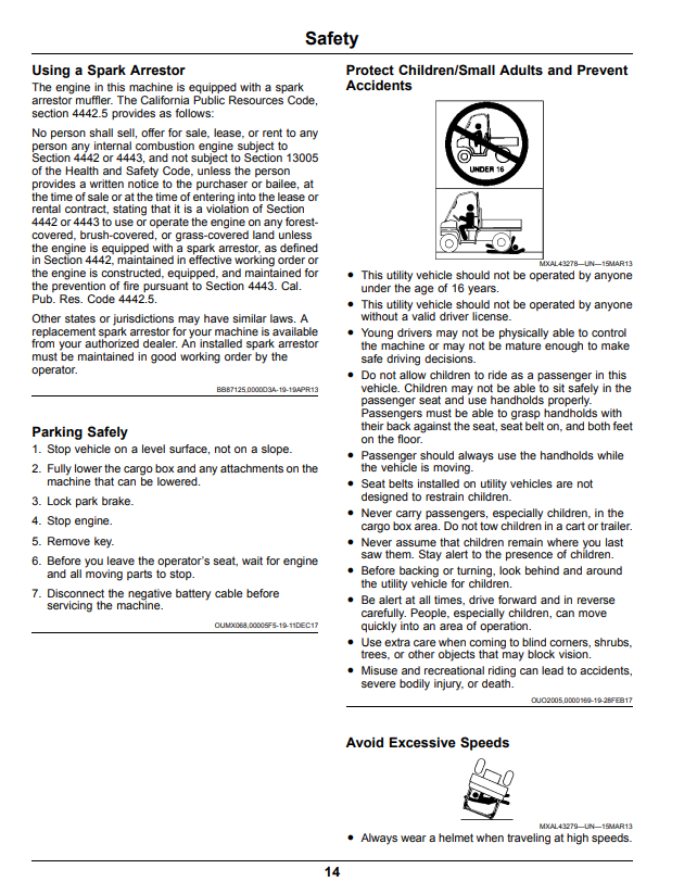 JOHN DEERE XUV590I, XUV590I S4 GATOR™ UTILITY VEHICLE OPERATOR MANUAL OMM175794