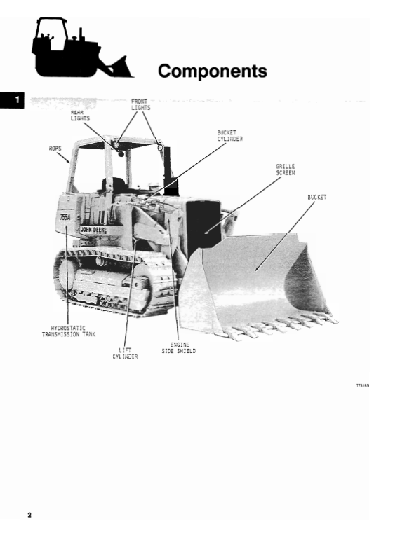 JOHN DEERE 755A CRAWLER LOADER OPERATOR MANUAL OMT75341