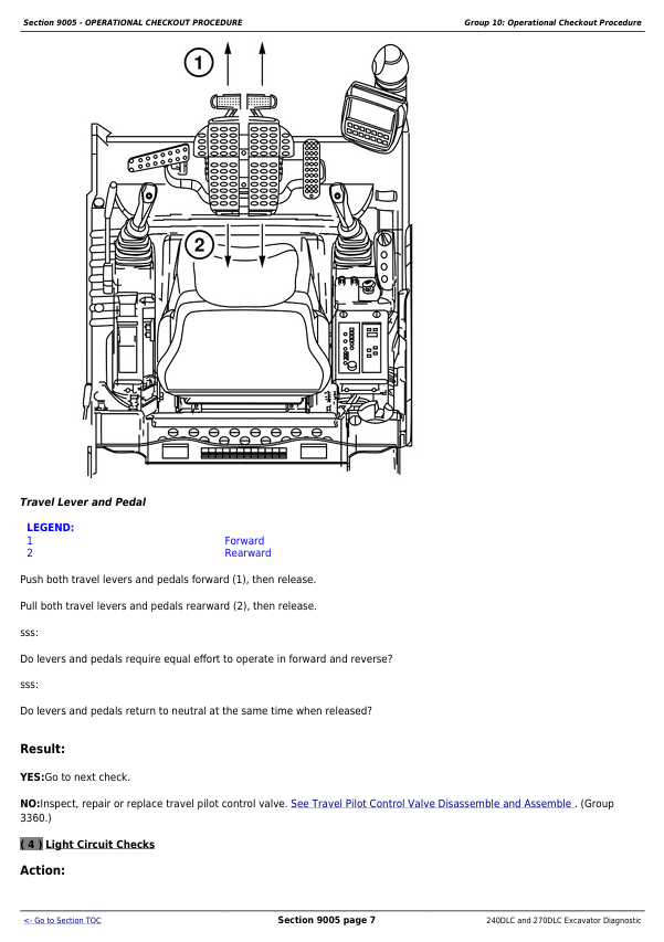 JOHN DEERE 240DLC AND 270DLC EXCAVATOR DIAGNOSTIC OPERATION AND TEST MANUAL TM2320
