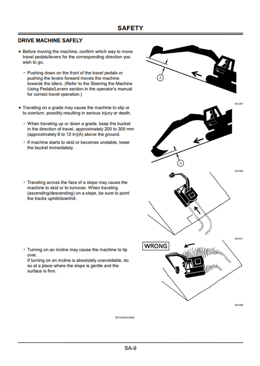 HITACHI EX300-5 EXCAVATOR OPERATOR MANUAL EM1H121