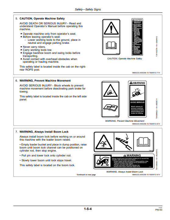 JOHN DEERE 310K EP BACKHOE LOADER OPERATOR MANUAL OMT305695