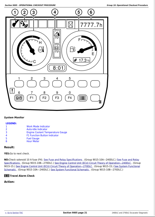 JOHN DEERE 240DLC AND 270DLC EXCAVATOR DIAGNOSTIC OPERATION AND TEST MANUAL TM2320