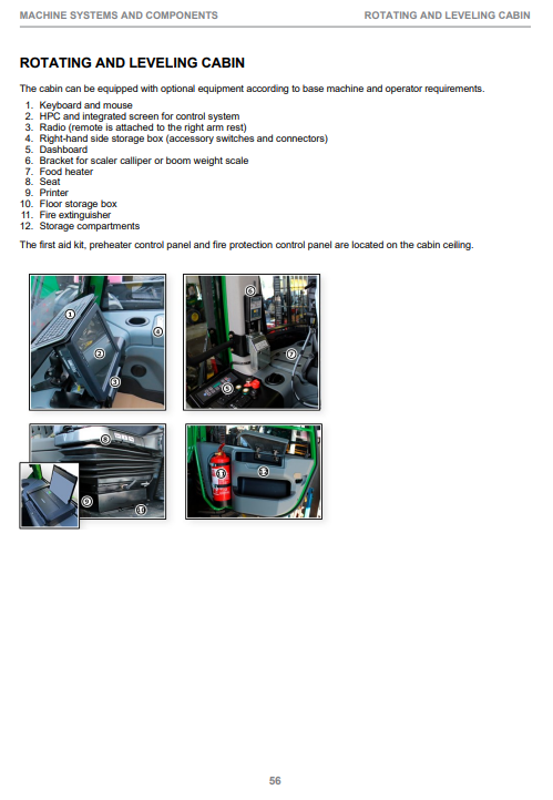 JOHN DEERE 910G / 1010G FINAL TIER 4 ROTATING & LEVELING CABIN CTL FORWARDER OPERATOR INSTRUCTION MANUAL F723138
