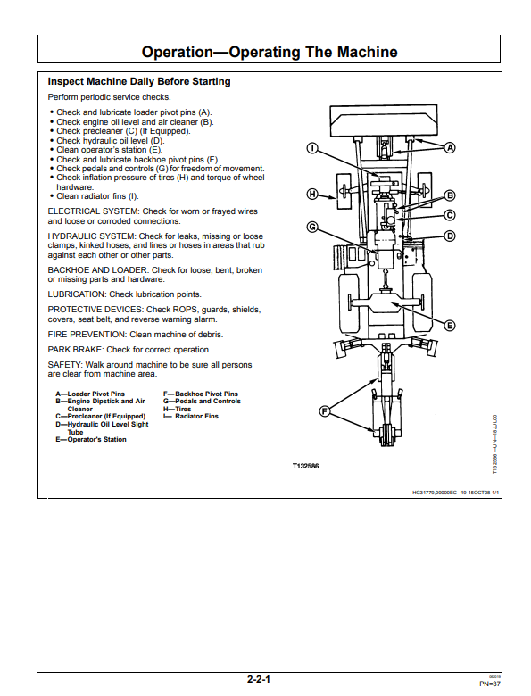 JOHN DEERE 710G BACKHOE LOADER OPERATOR MANUAL OMT166897