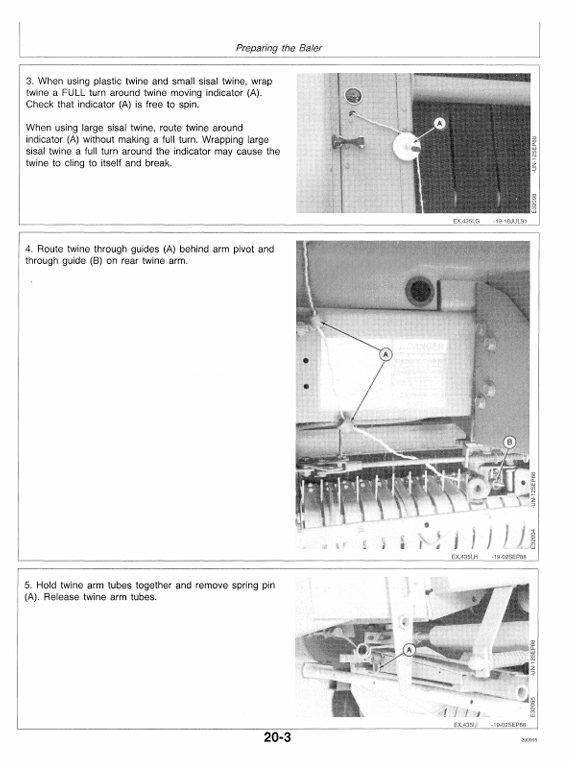 JOHN DEERE 435 AND 535 ROUND BALER OPERATOR MANUAL OME87614
