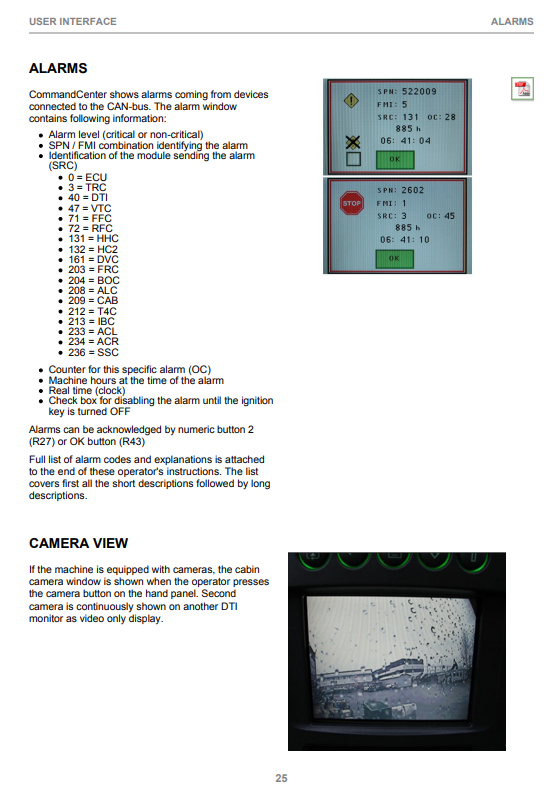 JOHN DEERE COMMANDCENTER 1.25.X OPERATOR MANUAL F075313
