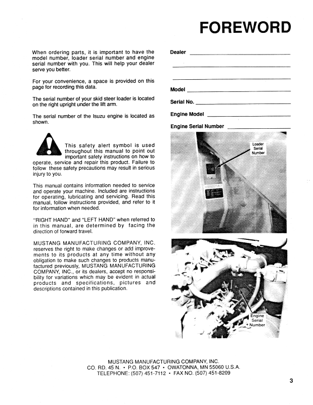 Mustang 960 Operator Manual 000-21883 | Skid Steer Loader PDF Guide