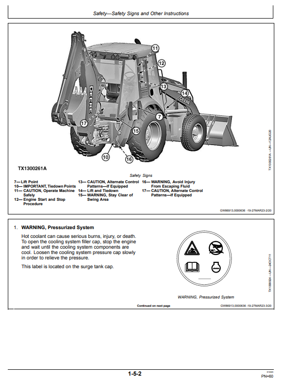 JOHN DEERE 310SL BACKHOE LOADER OPERATOR MANUAL OMT426487X19