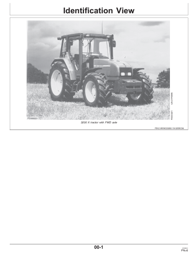 JOHN DEERE 3200X, 3300X, 3400X TRACTOR OPERATOR MANUAL RT6005012387