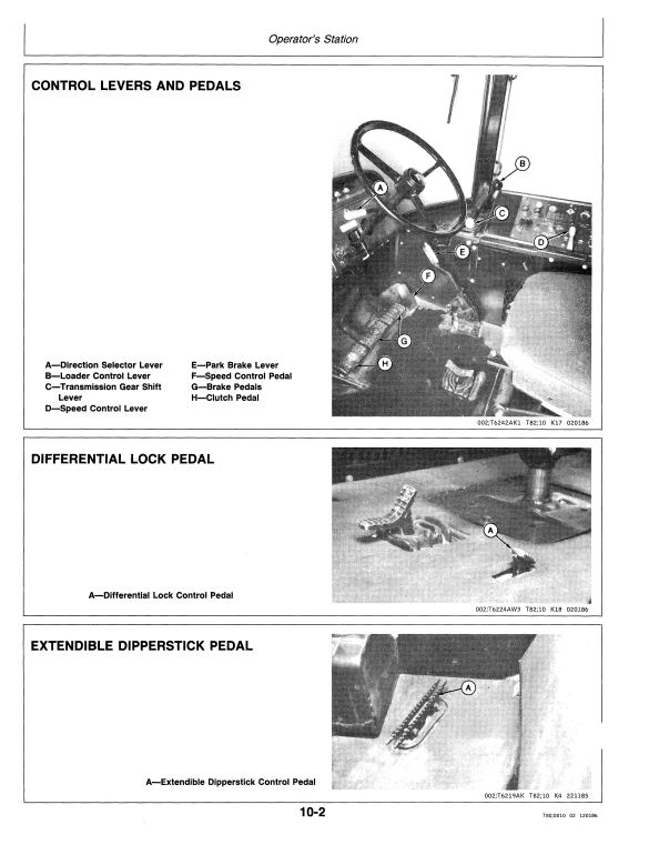 JOHN DEERE 610C BACKHOE LOADER OPERATOR MANUAL OMT105781