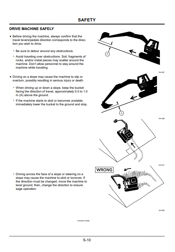 HITACHI ZAXIS 70, 70LC, 80LCK, 75US-A EXCAVATOR OPERATOR MANUAL EM1CD21