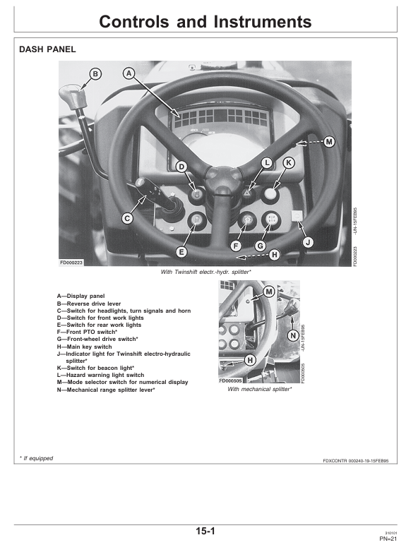 JOHN DEERE 3200X, 3300X, 3400X TRACTOR OPERATOR MANUAL RT6005012387