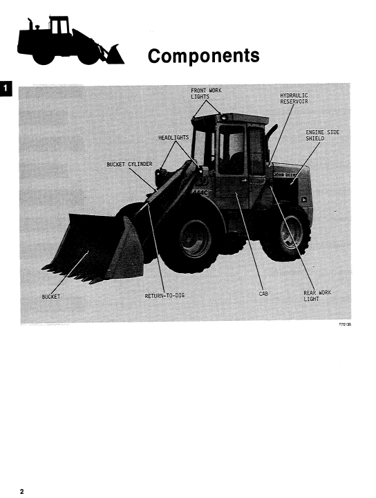 JOHN DEERE 444C LOADER OPERATOR MANUAL OMT76619