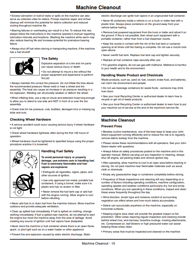 JOHN DEERE Z225, Z425, Z645 EZTRAK OPERATOR MANUAL OMM168435