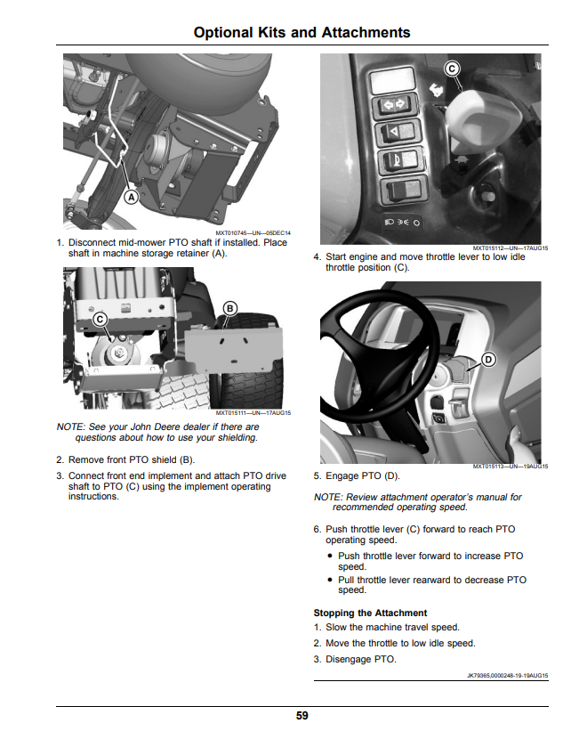JOHN DEERE X950R TRACTOR OPERATOR MANUAL OMUC17708