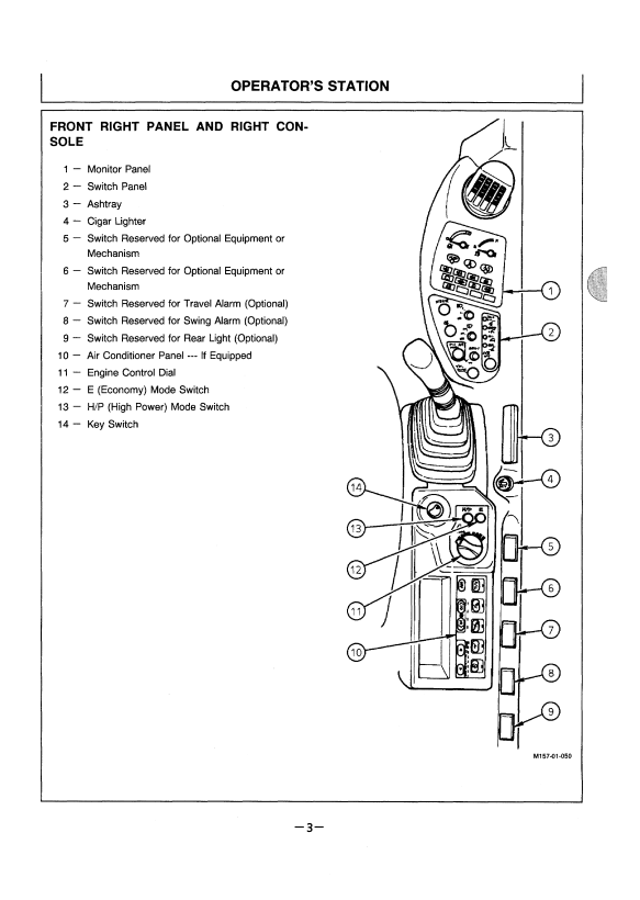 HITACHI EX330LC-5, EX370-5 EXCAVATOR OPERATOR MANUAL EM1H1NA11