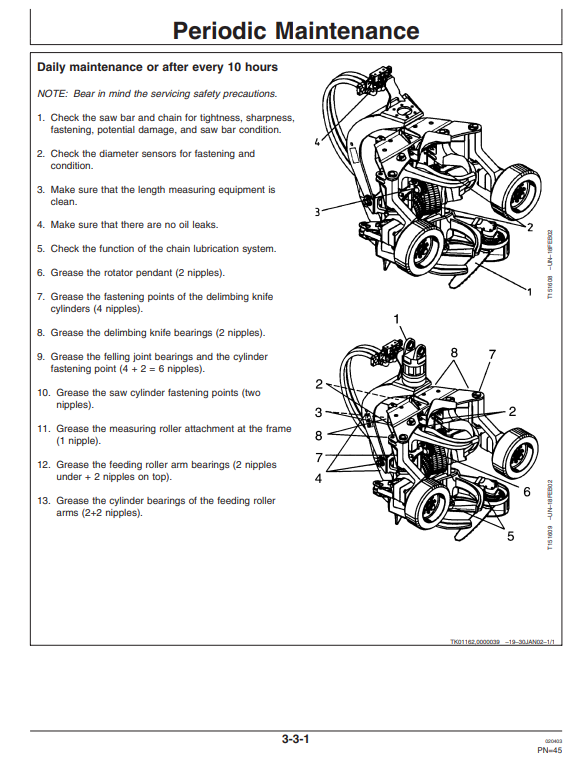 JOHN DEERE 758/758HD HARVESTER HEAD OPERATOR MANUAL OMF063849