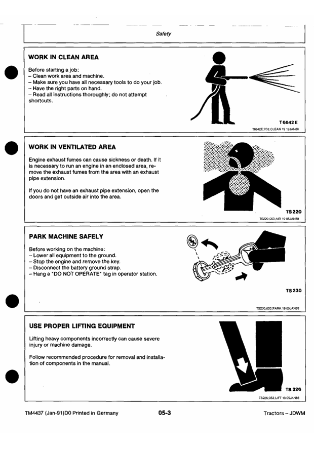 JOHN DEERE 1350, 1550, 1750, 1850, 1850N, 1950 AND 1950N TRACTOR REPAIR MANUAL TM4437