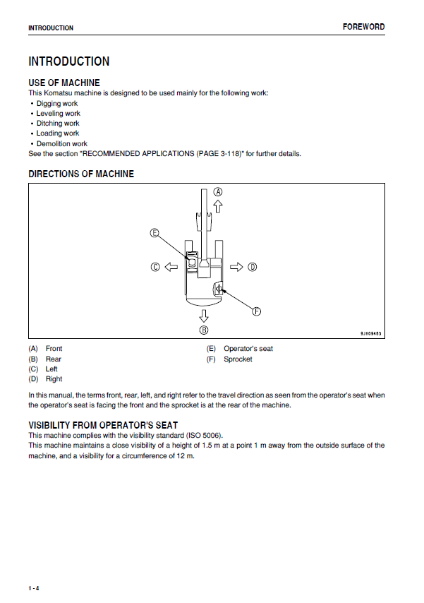 KOMATSU PC308USLC-3E0 HYDRAULIC EXCAVATOR OPERATION & MAINTENANCE MANUAL PDF