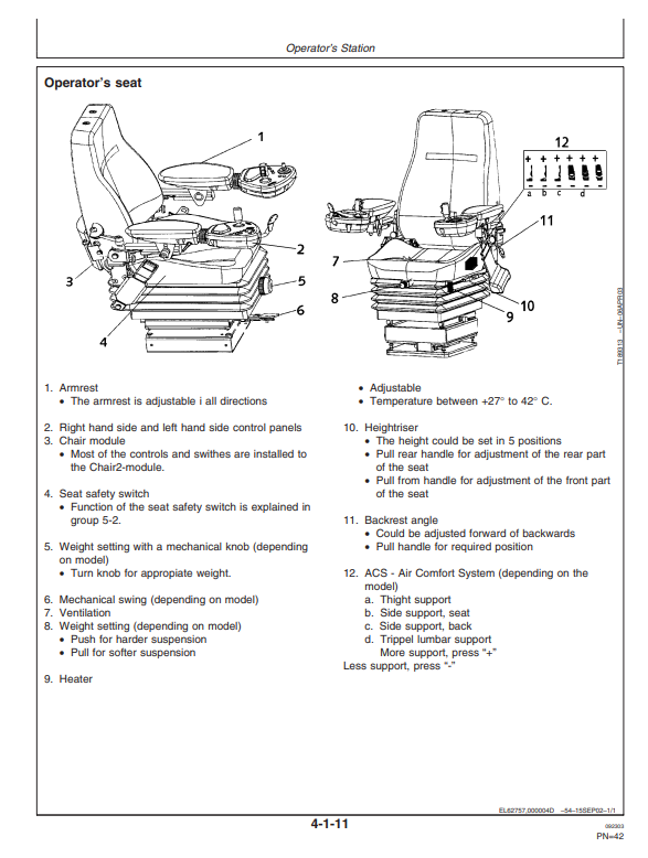 JOHN DEERE 1710D FORWARDER OPERATOR MANUAL OMF065857
