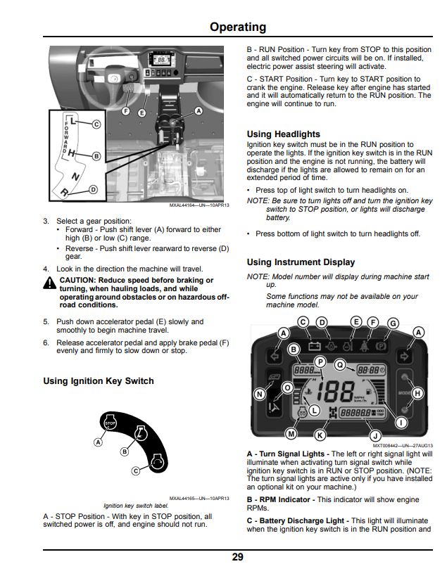 JOHN DEERE XUV 825I S4 GATOR™ UTILITY VEHICLE OPERATOR MANUAL OMM173979