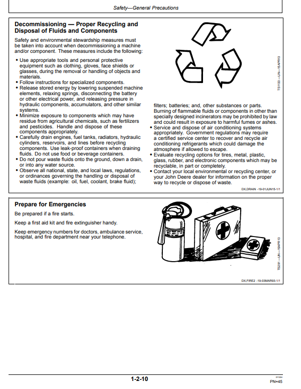 JOHN DEERE 310SL BACKHOE LOADER OPERATOR MANUAL OMT446059X019