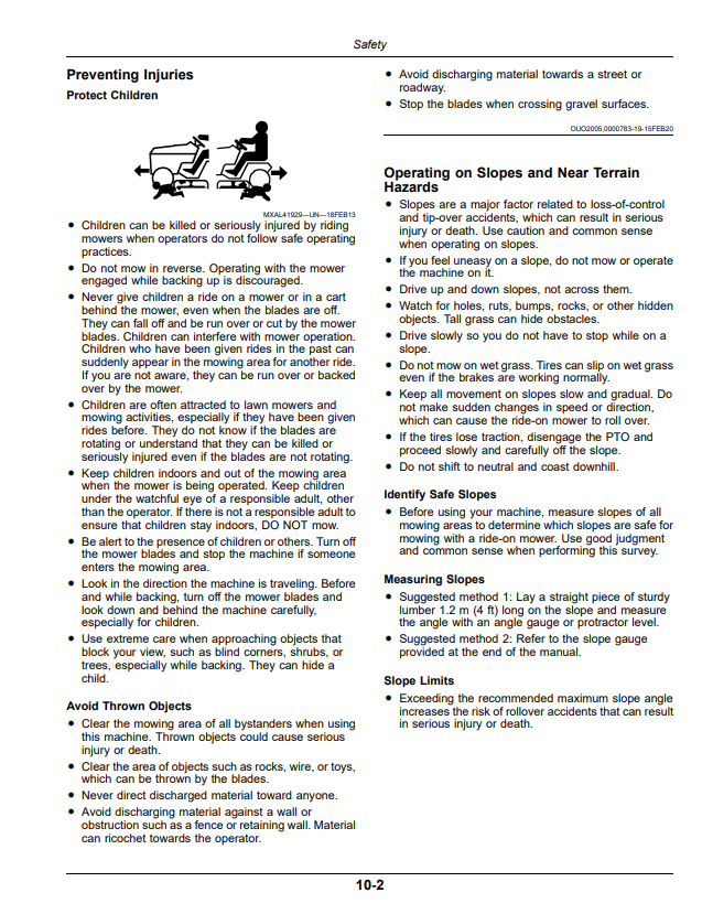 JOHN DEERE X730, X734, X738, X739 LAWN AND GARDEN TRACTOR X700 SERIES GAS OPERATOR MANUAL OMUC44879