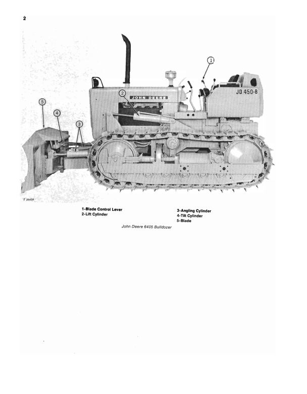 JOHN DEERE 6405 BULLDOZER FOR JD450-B CRAWLER OPERATOR MANUAL OMT33517